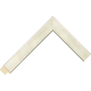 Silver brushed effect frame 23mm wide
