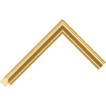 Load image into Gallery viewer, Gold ribbed effect picture frame
