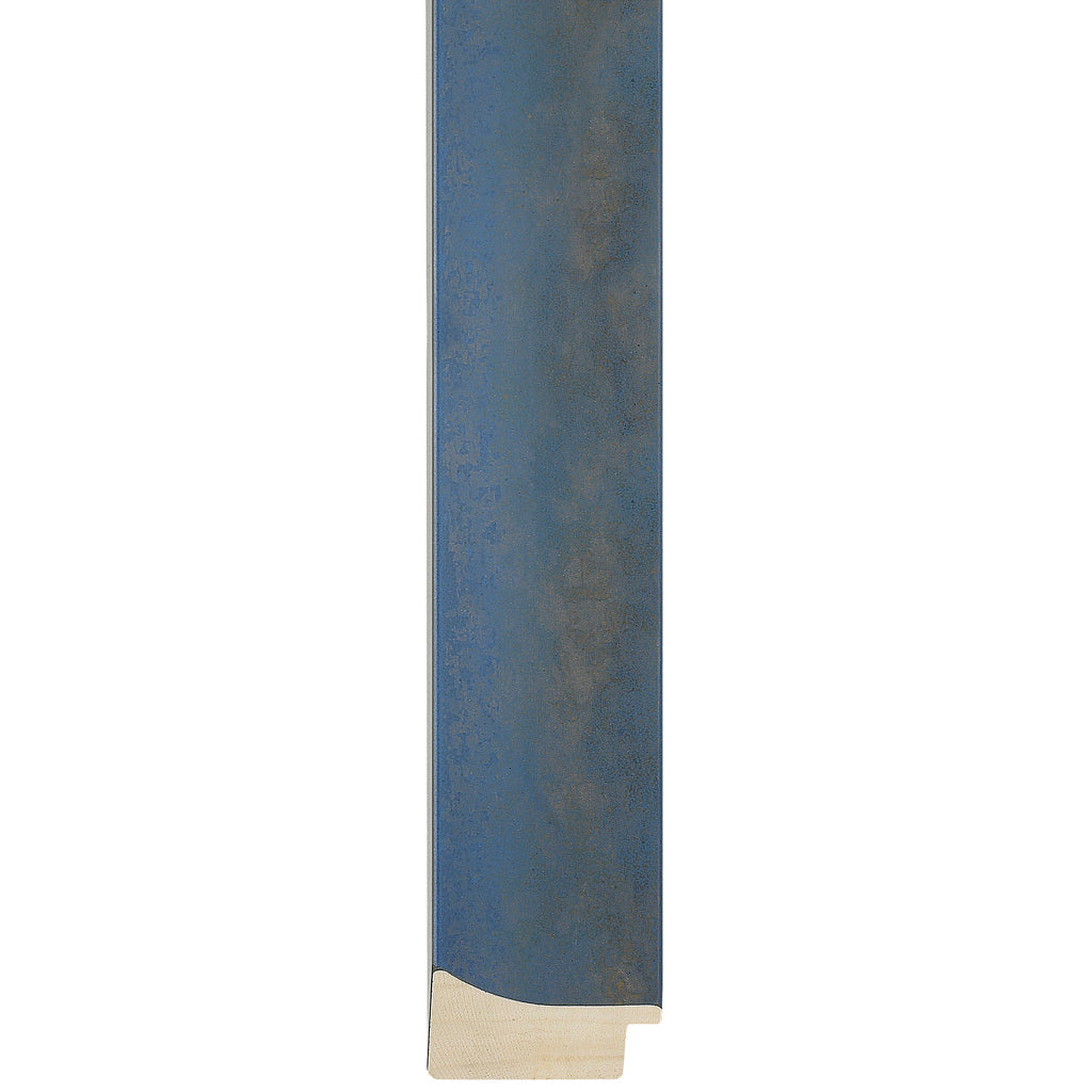 Blue hand finished effect wooden frame