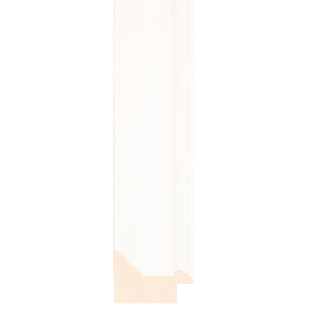 White stain finish spoon frame 52mm wide