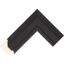 Load image into Gallery viewer, Black stain finish scoop profile frame 52mm wide
