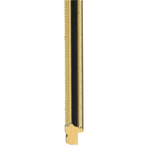 Black/Gold paint finish Hogarth profile frame 13mm wide