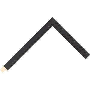 Black matt paint finish flat frame 15mm wide