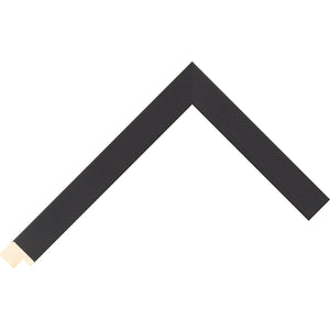 Black matt paint finish flat frame 20mm wide