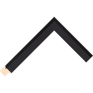Black paint finish Flat with bevel profile frame 22.5mm wide