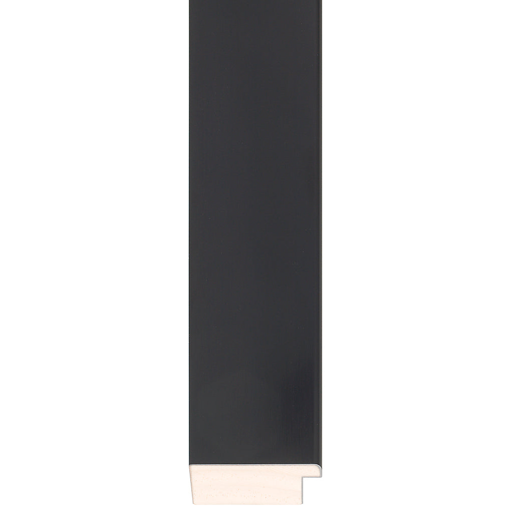 Black brushed wide flat frame 57.2mm wide