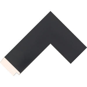 Black brushed wide flat frame 57.2mm wide
