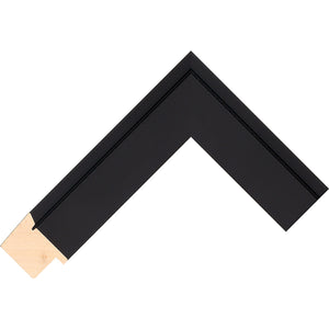 Black paint finish Flat with bevel profile frame 39mm wide