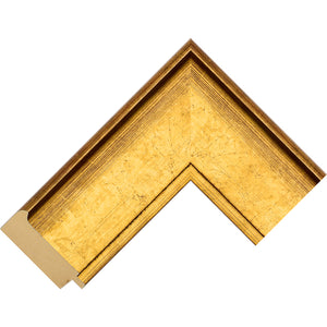 Distressed flat gold frame