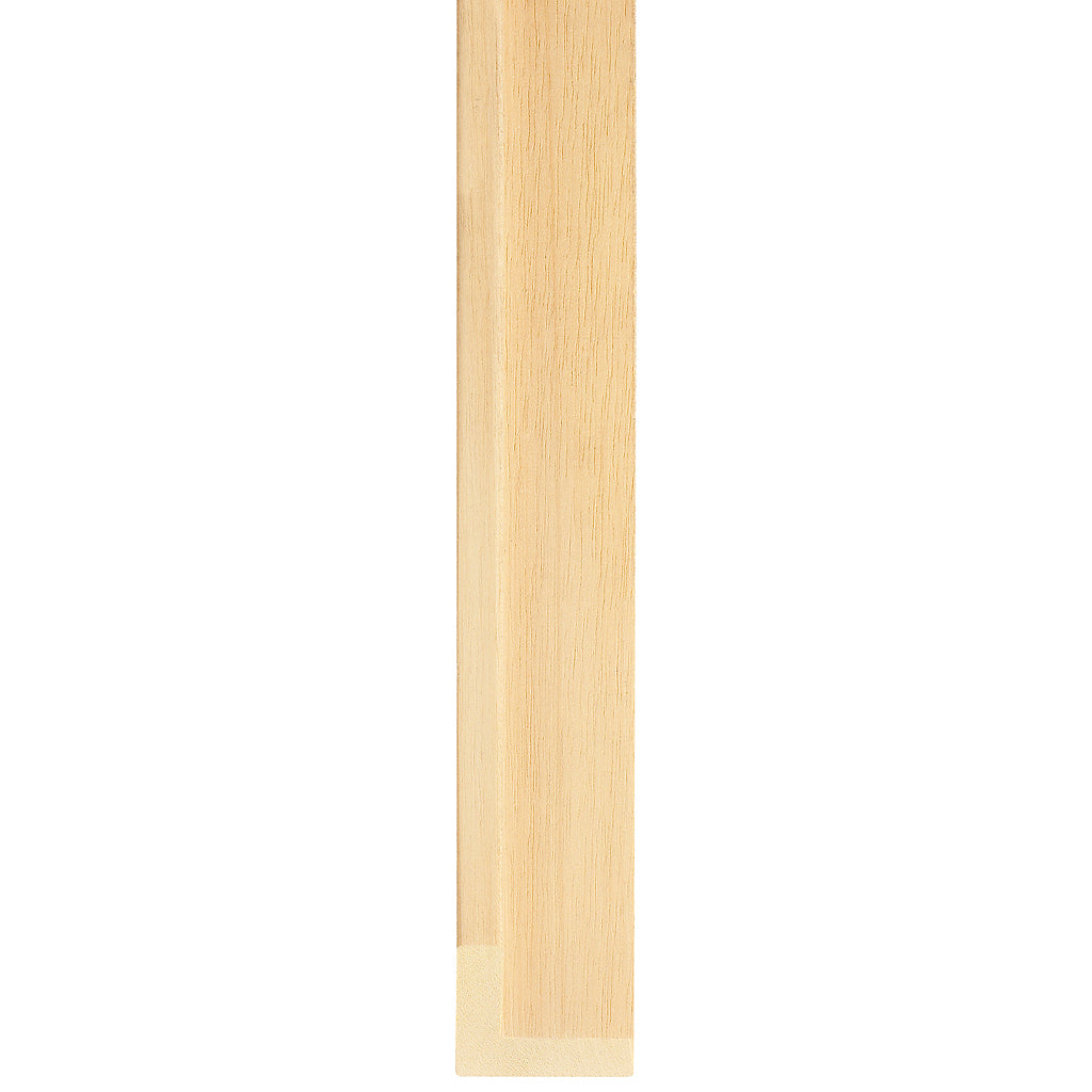 Natural bare wood finish canvas box frame 43mm wide
