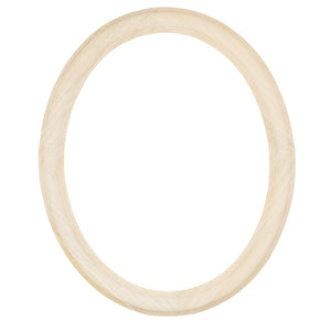 Natural Oval Picture Frame - Unfinished plain wood