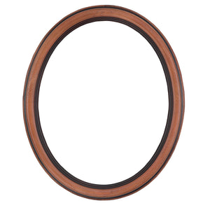 Walnut Oval Picture Frame DMR Framing
