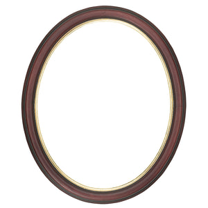 Mahogany Picture Frame with a gold edge