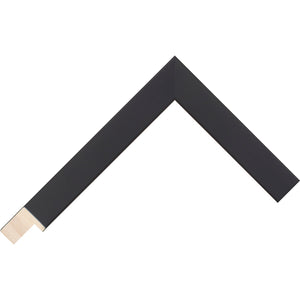 Black matt paint finish flat deep rebate frame 22mm wide