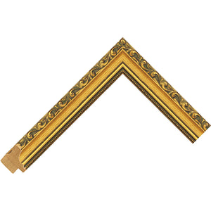 Decorative gold wooden frame