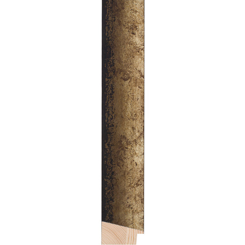 Silver and black bevel mottled frame