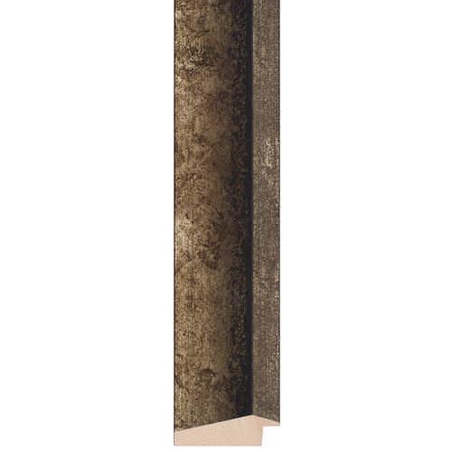 Silver and black mottled reverse picture frame