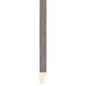 Charcoal Wood Veneer 19mm wide deep rebate frame