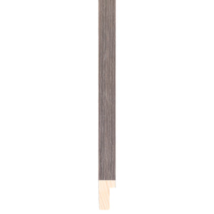 Charcoal Wood Veneer 19mm wide deep rebate frame