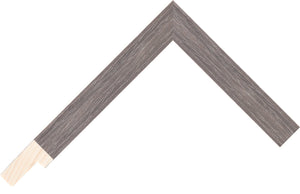 Charcoal Wood Veneer 19mm wide deep rebate frame