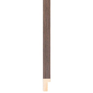 Mocha Wood Veneer 19mm wide deep rebate frame