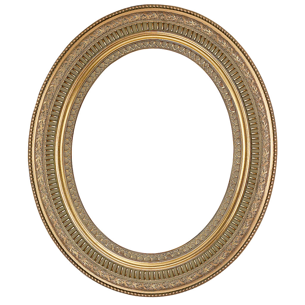 Decorative Antique Gold Oval Picture Frame