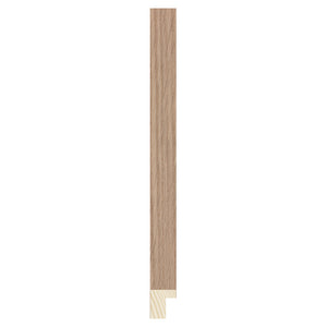 Oak wood veneer flat frame 15mm wide