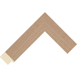 Oak wood veneer flat frame 38mm wide