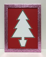 Load image into Gallery viewer, Christmas Tree Frame. Glitter finish
