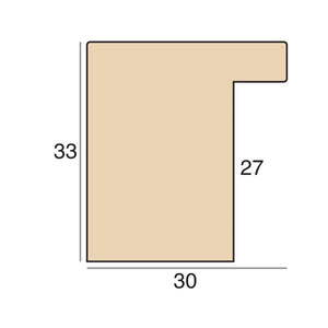 Green hand finished artisan Wooden Picture Frame (30mm wide)