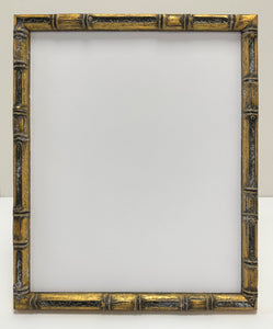 Distressed Gold Bamboo Wooden Picture Frame (18mm)