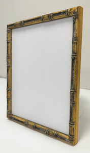 Distressed Gold Bamboo Wooden Picture Frame (18mm)