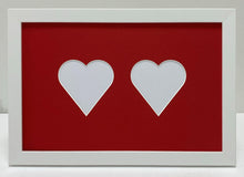 Load image into Gallery viewer, Double Love heart photo frame
