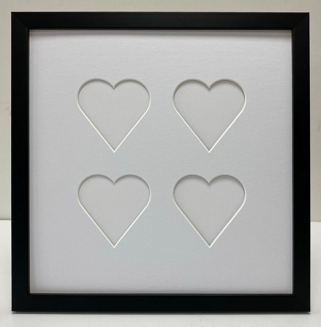 Four Love heart photo frame