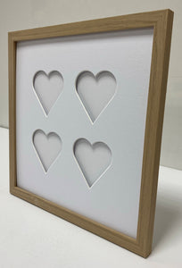 Four Love heart photo frame