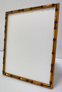 Gold effect bamboo picture frame