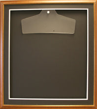 Load image into Gallery viewer, Readymade Shirt Frame. Large Brown with a Gold edge.
