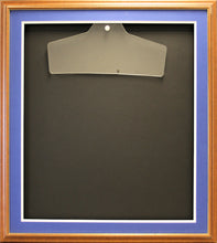 Load image into Gallery viewer, Readymade Shirt Frame. Large Brown with a Gold edge.
