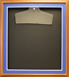 Readymade Shirt Frame. Large Brown with a Gold edge.