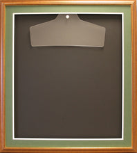 Load image into Gallery viewer, Readymade Shirt Frame. Large Brown with a Gold edge.
