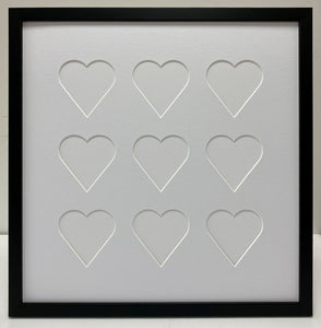 Nine Love heart photo frame