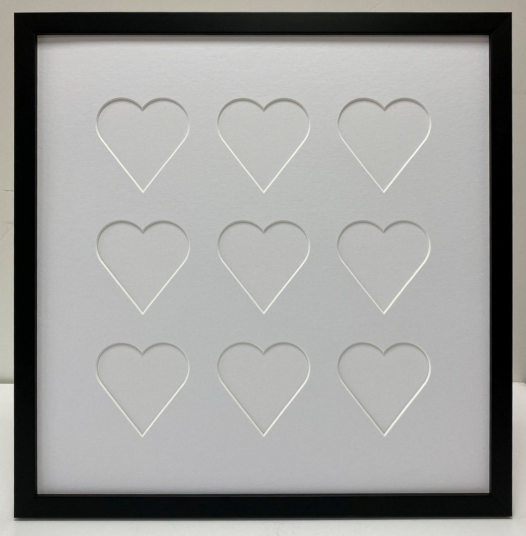 Nine Love heart photo frame