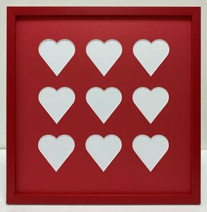 Nine Love heart photo frame