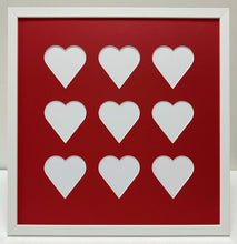 Load image into Gallery viewer, Nine Love heart photo frame
