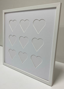 Nine Love heart photo frame