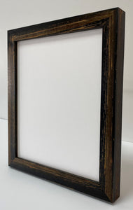 Black hand finished artisan Wooden Picture Frame (30mm wide)