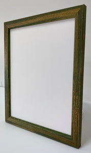 Green hand finished artisan Wooden Picture Frame (24mm wide)
