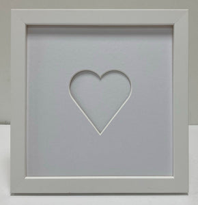 Love heart wooden photo frame