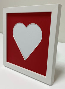 Large Love heart photo frame